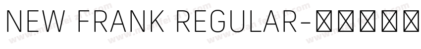NEW FRANK REGULAR字体转换